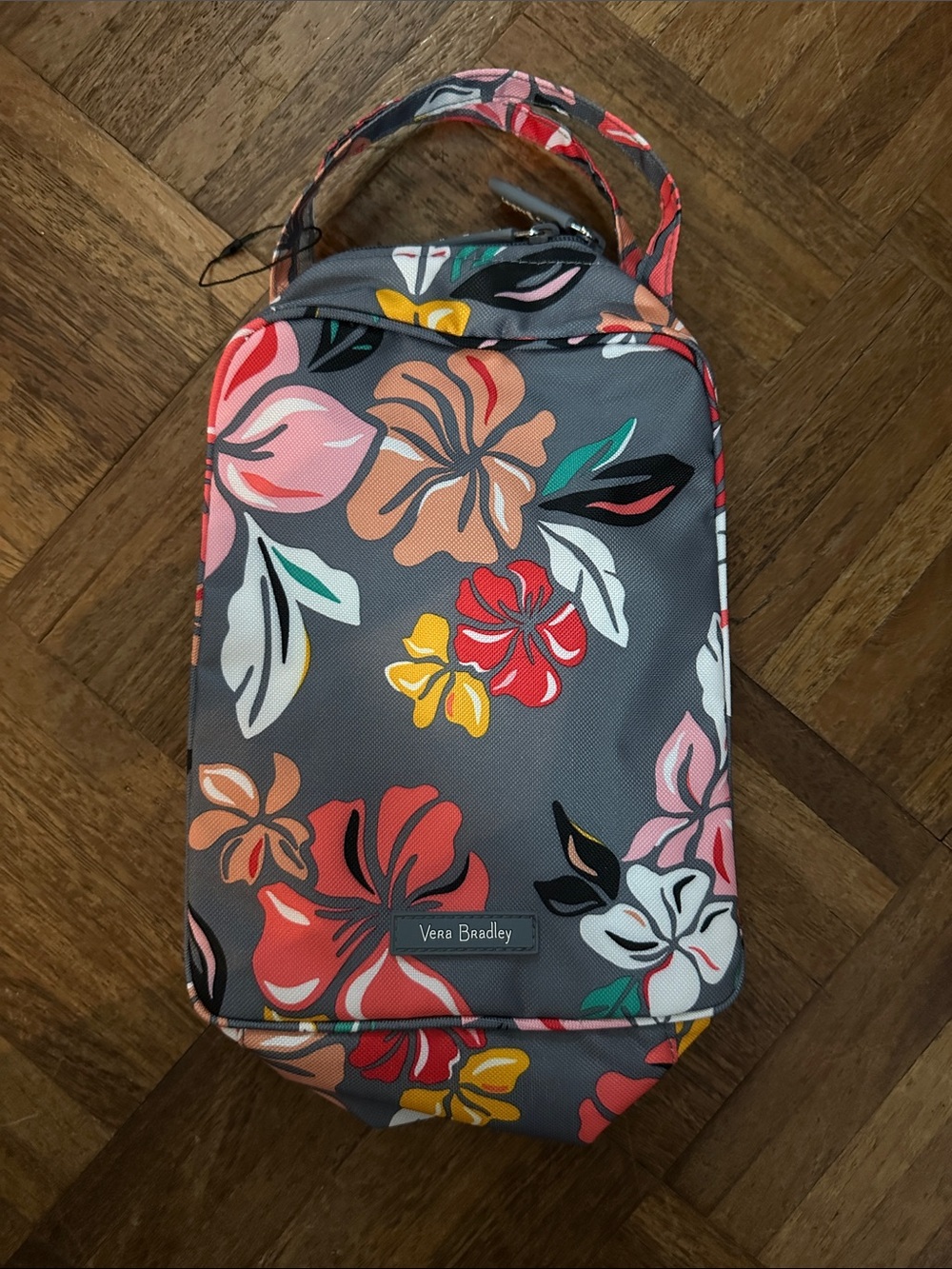 Vera Bradley Insulated Lunch Bag Tropical Floral Gray Multicolor